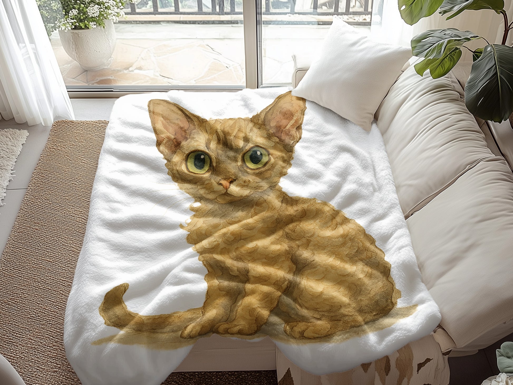 Cozy Blanket Featuring Adorable Kitten Design product