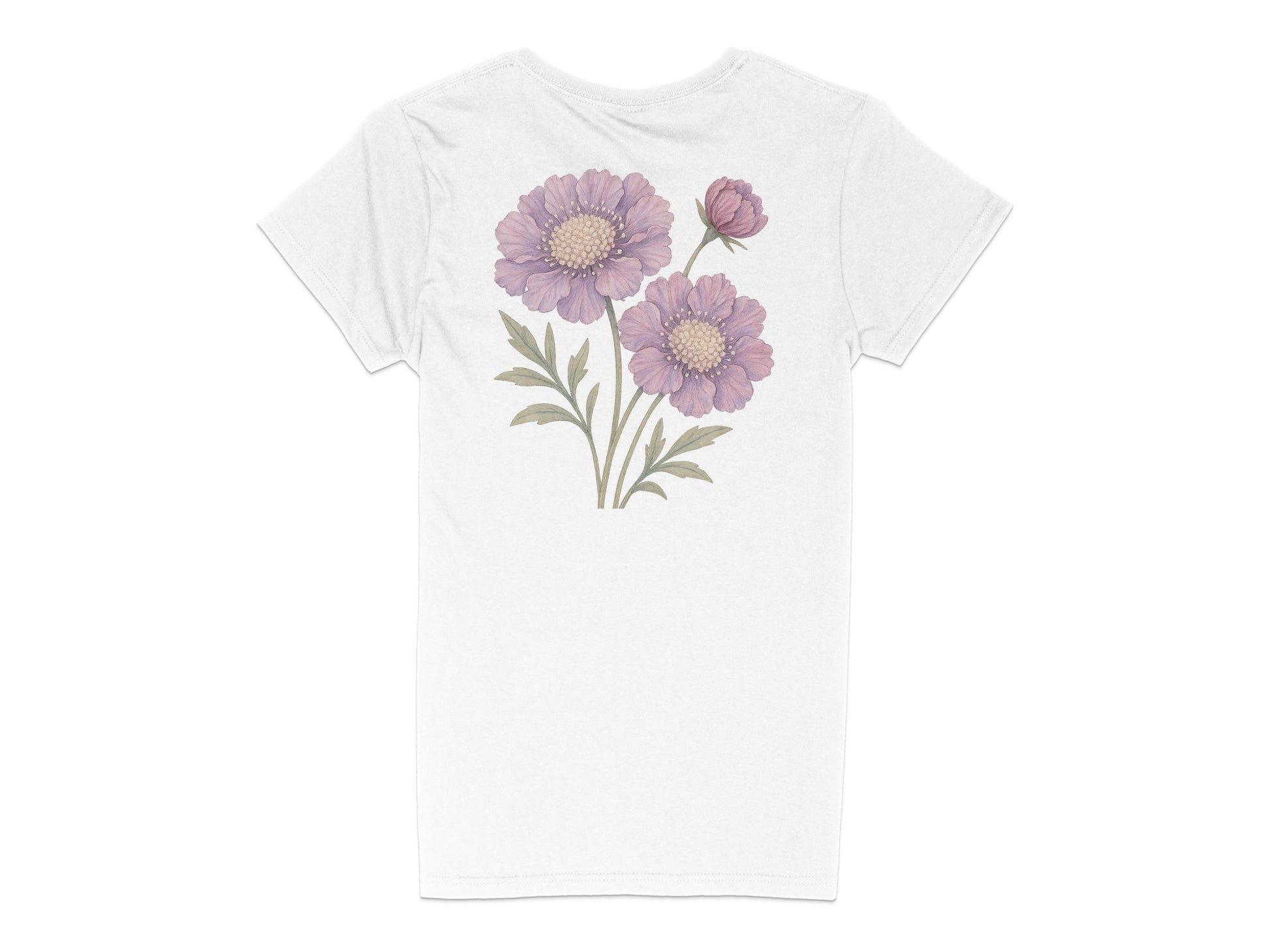 Elegant Floral Design Printed White Shirt product