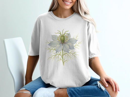 Floral Meditative Art Graphic Tee Shirt product