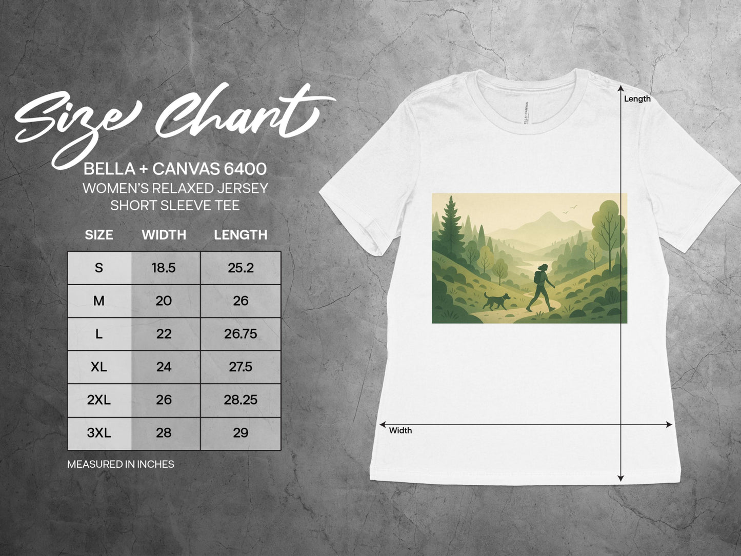 Scenic Hiking Landscape Design Women's T-Shirt product type