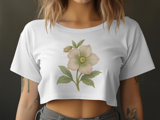 Women's Crop Top with Floral Print graphic product type