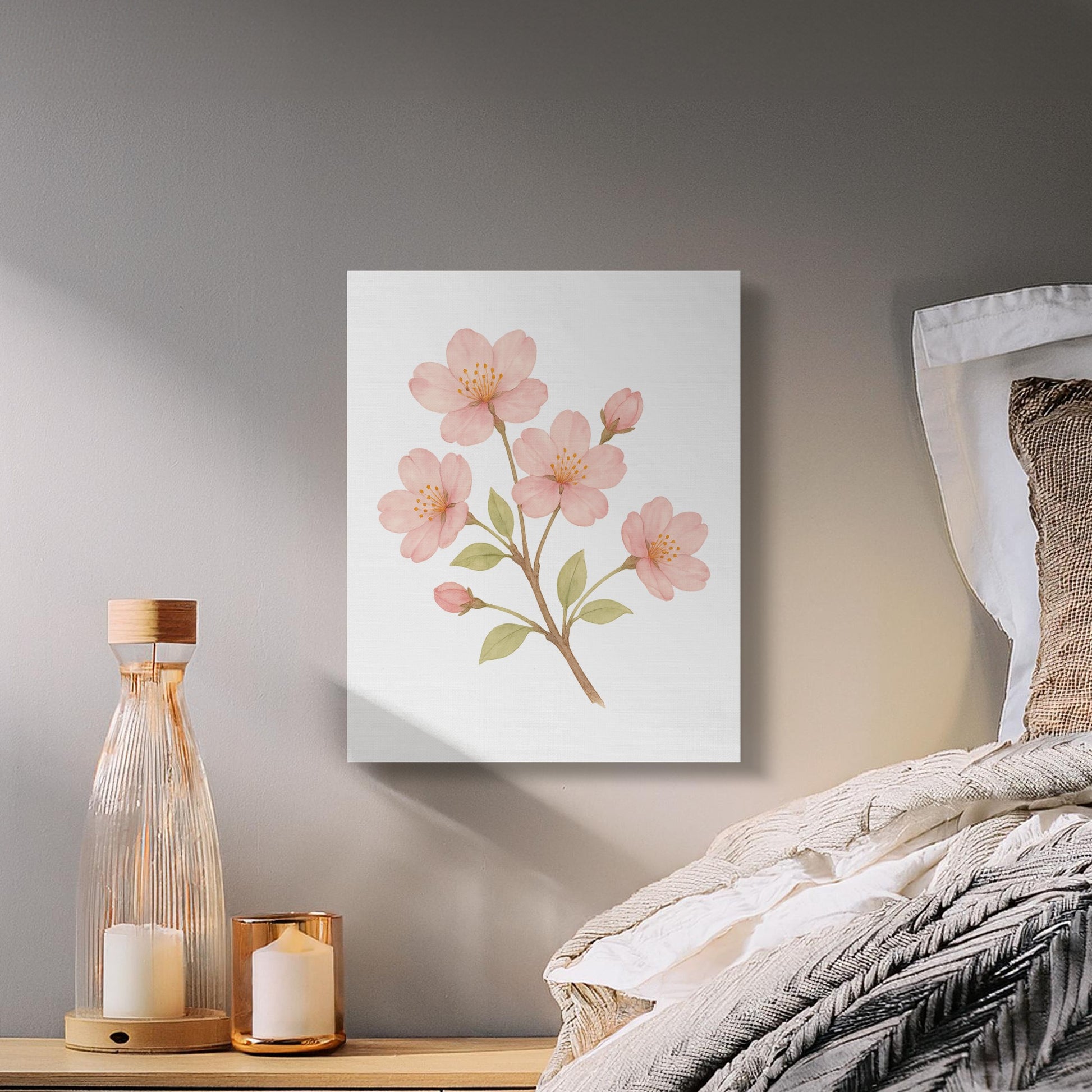 Cherry Blossoms Painting for Bedroom Canvas product