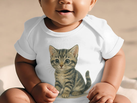Cute Kitten Design on Comfortable Baby Onesie product type