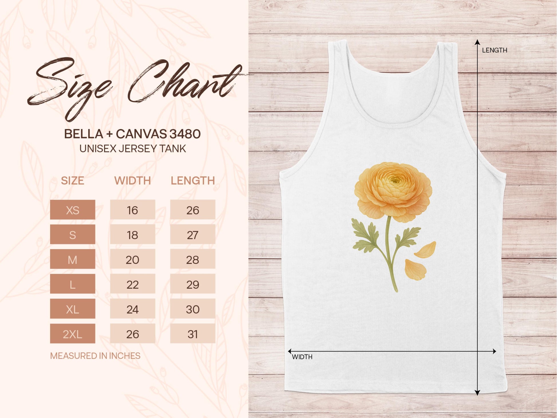 Yellow Flower Graphic Unisex Jersey Tank product type
