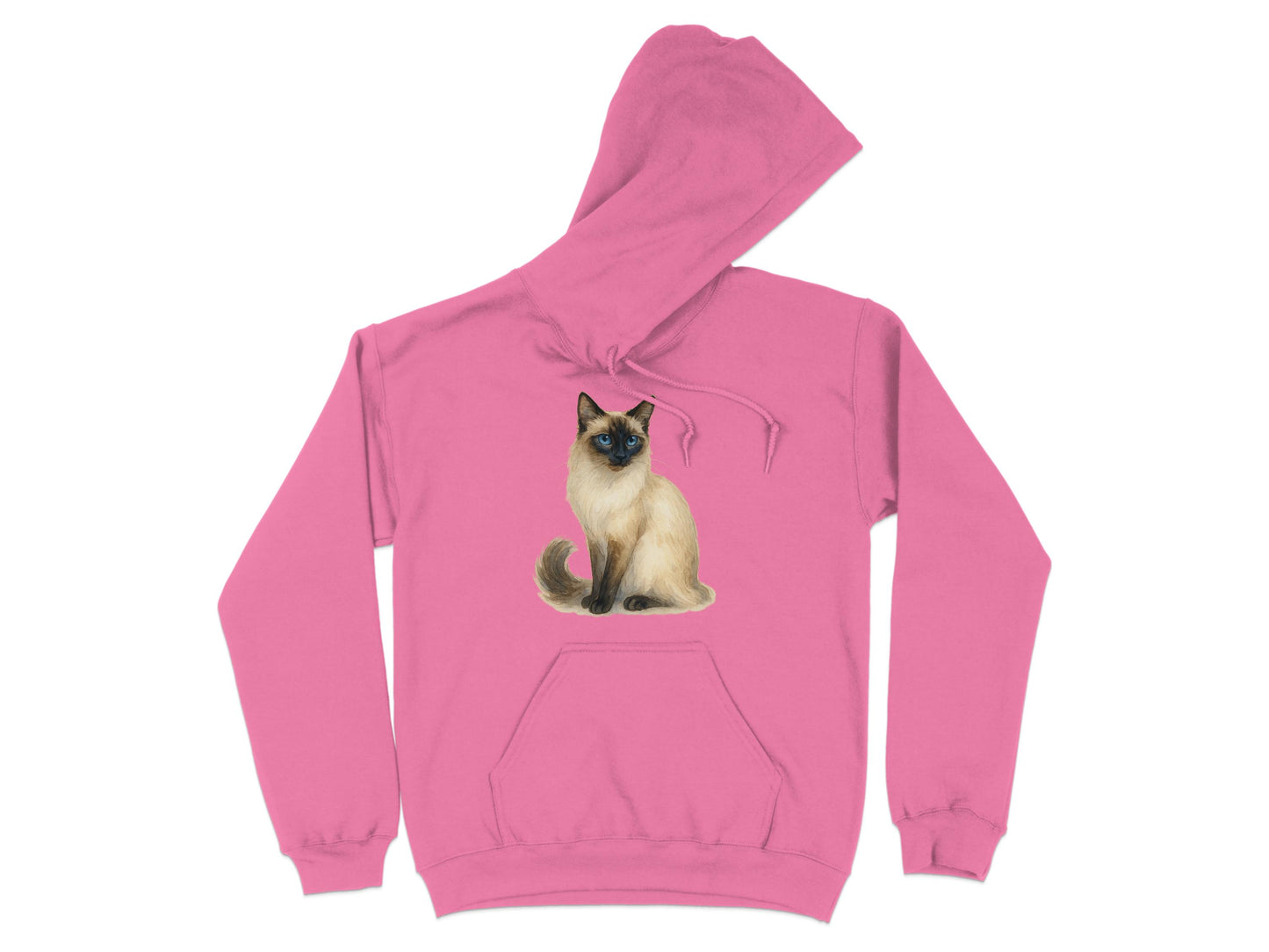 Cozy Pink Hoodie with Cute Cat Design product type