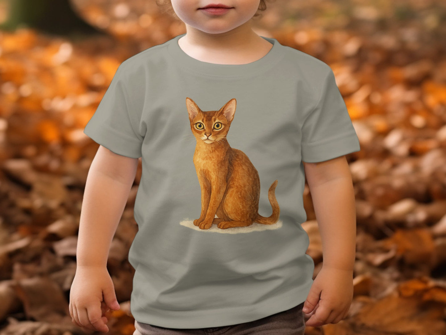 Cute Cartoon Cat Design Kids TShirt Fun Apparel product