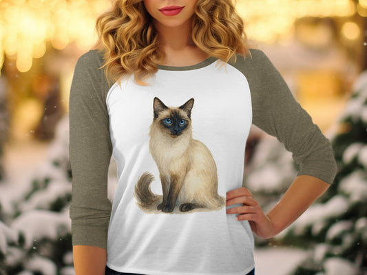 Cozy Cat Illustration Graphic Long Sleeve T-shirt product