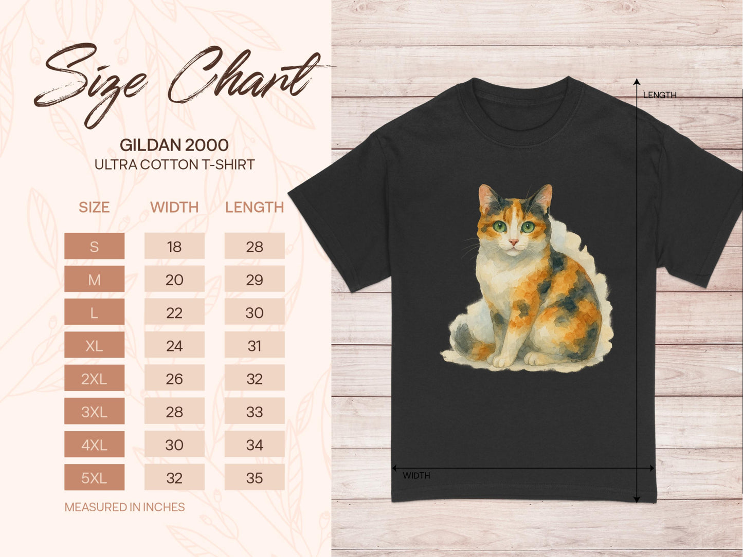 Cute Calico Cat Print Design Short Sleeve T-Shirt product