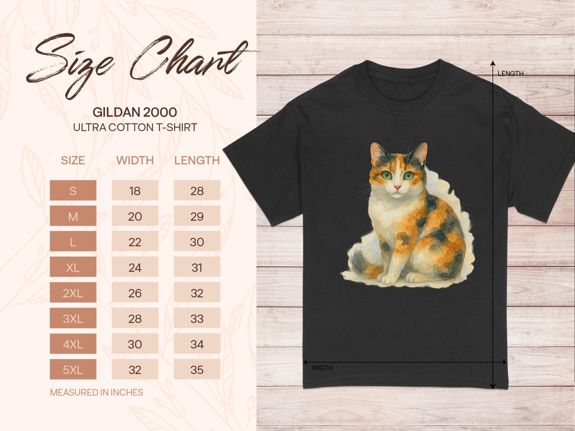 Cute Calico Cat Print Design Short Sleeve T-Shirt product