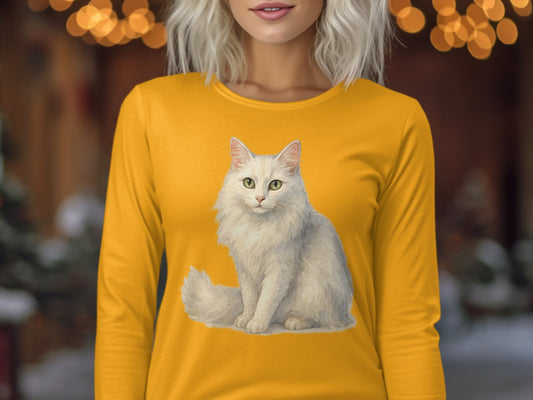 Cozy Long Sleeve with Adorable Cat Illustration product type