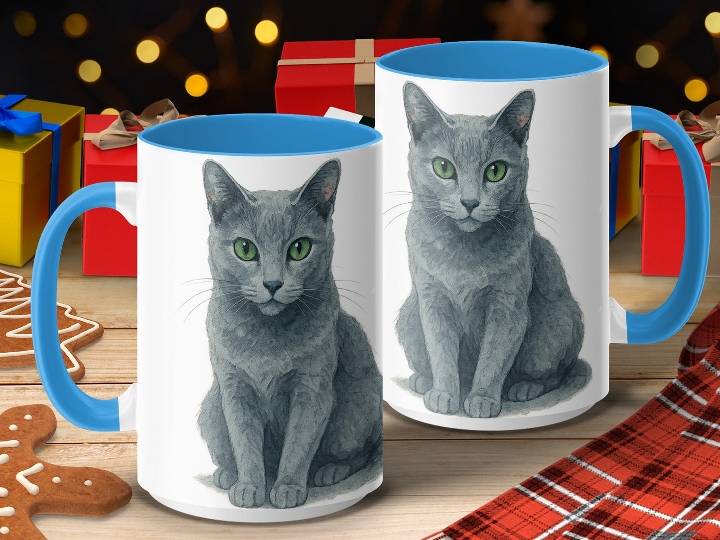 Beautiful Cat Illustration on a High Quality Mug product