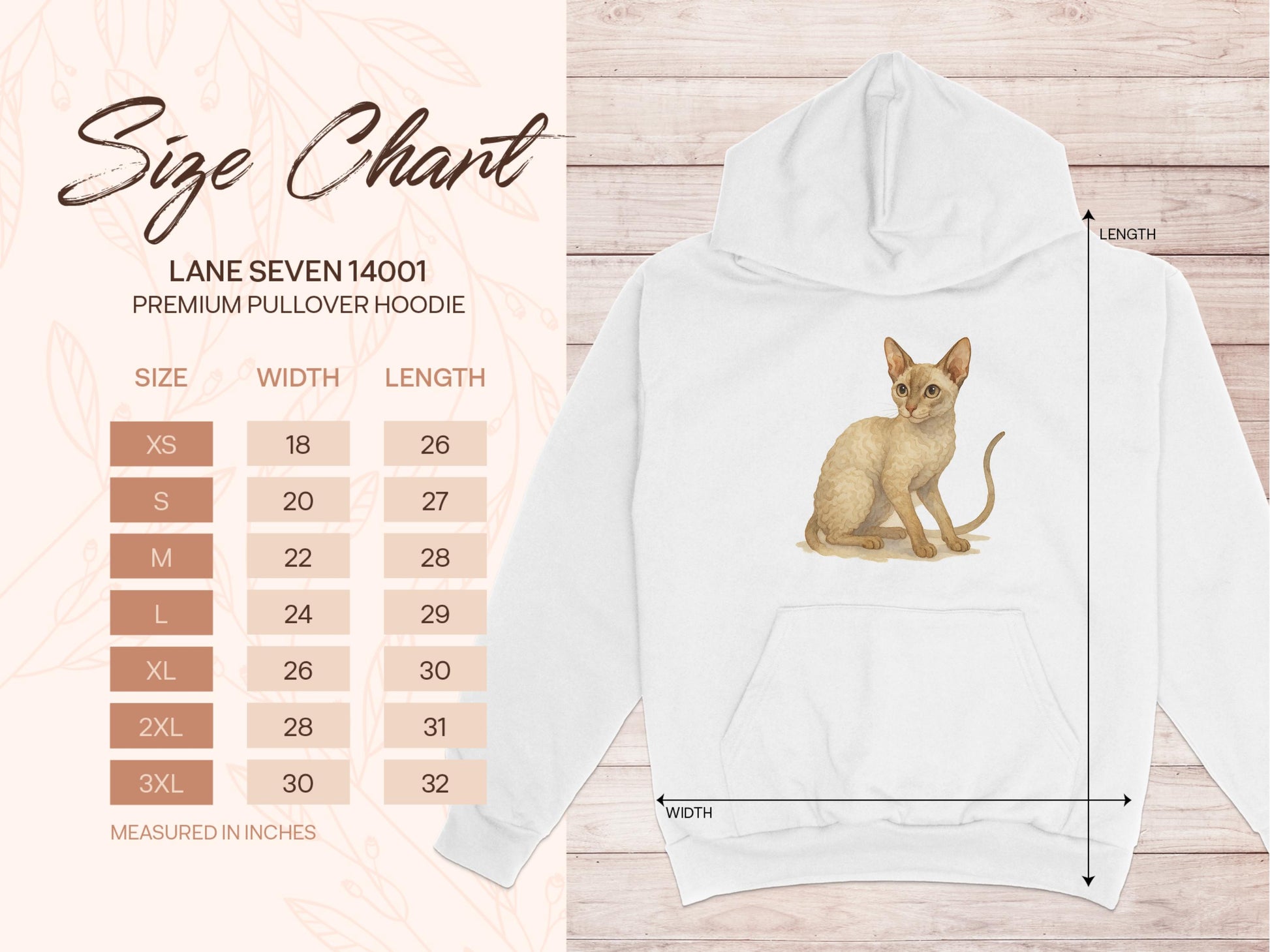 Adorable Cat Print Long Sleeve Pullover Hoodie product type