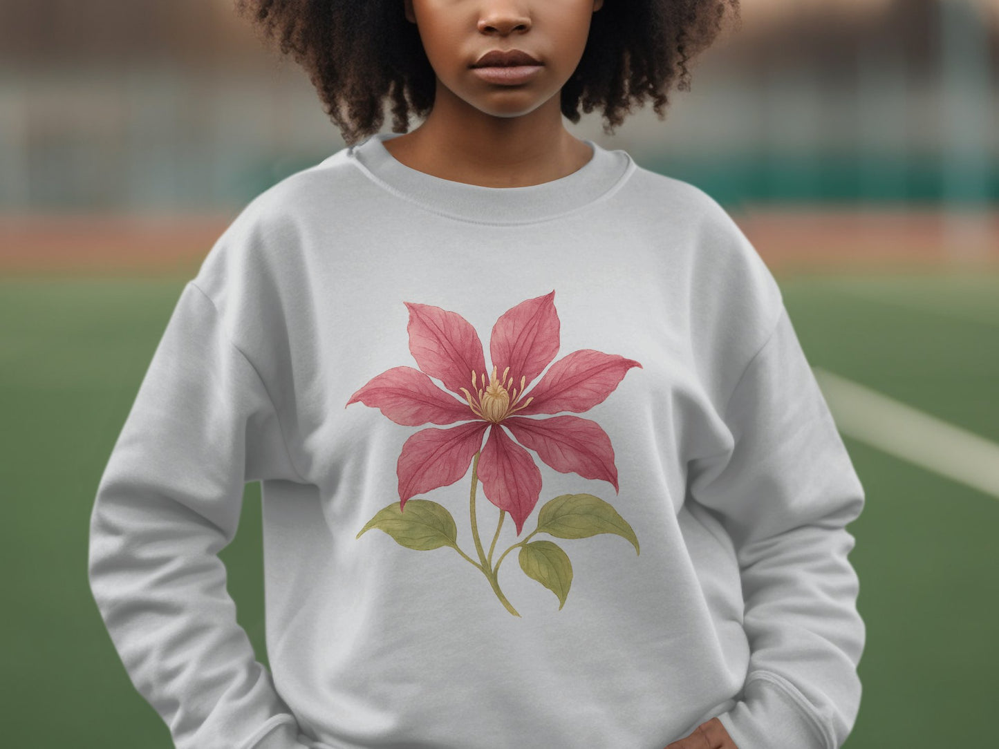 Elegant Botanical Flower Art Sweatshirt product