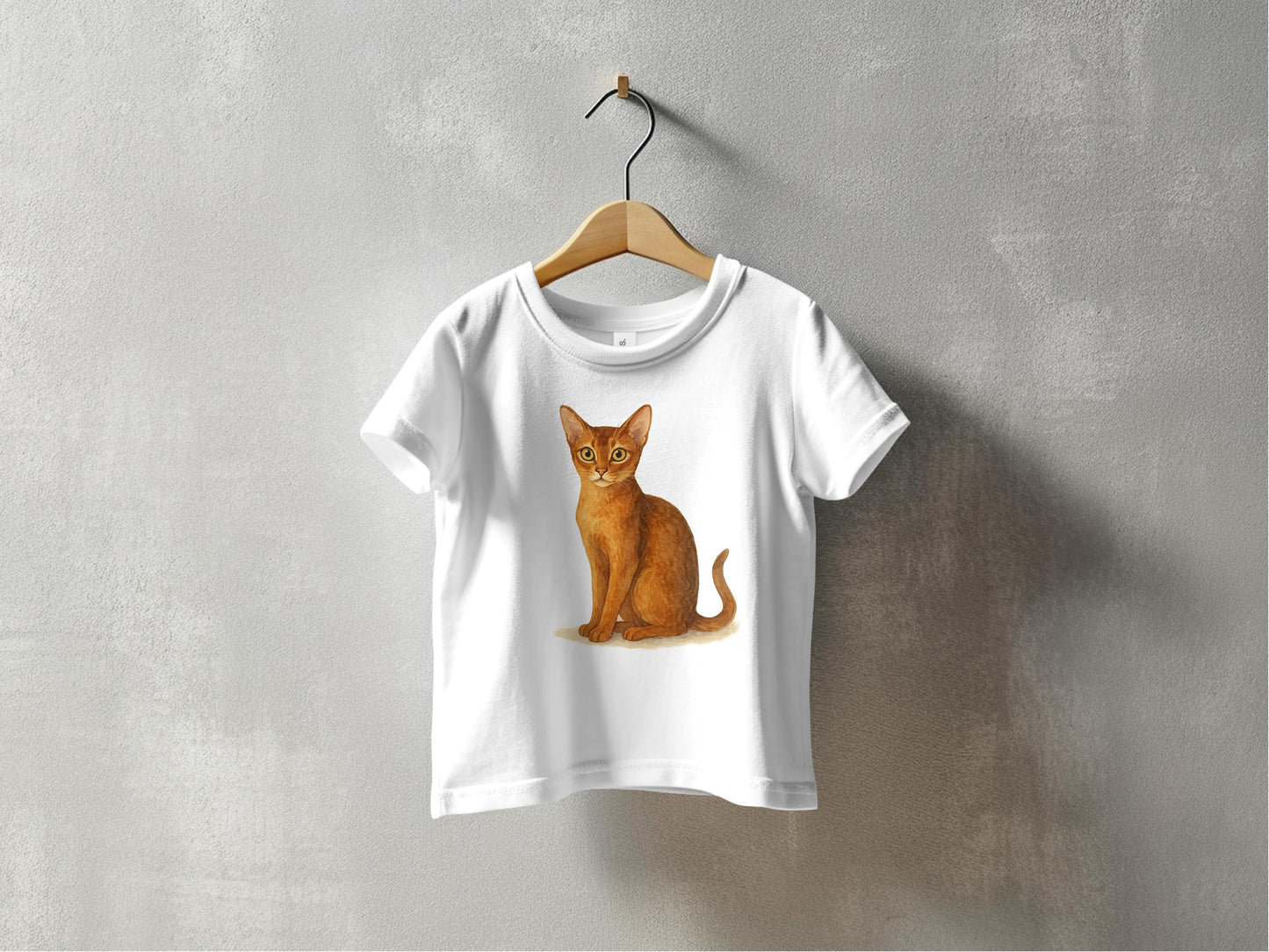 Cute Cat Graphic Printed White T-Shirt product