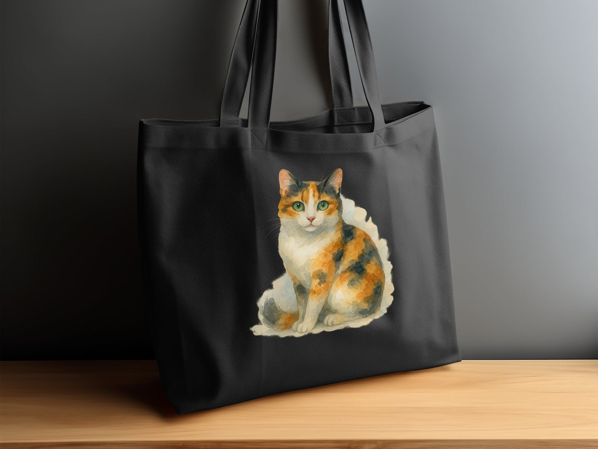 Charming Cat Illustration Tote Bag Product