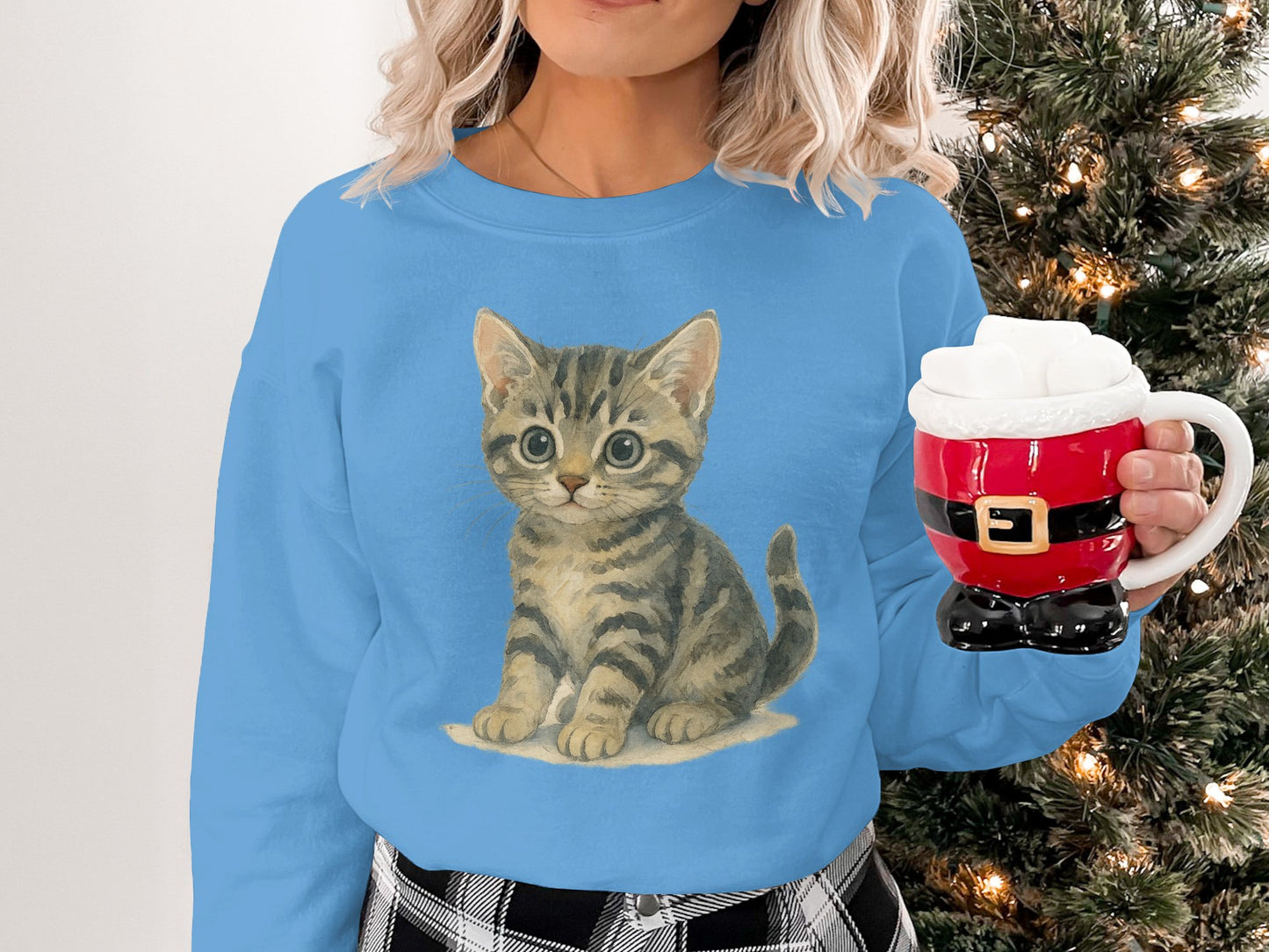 Adorable Kitten Graphic Sweatshirt Cute Gifts Product