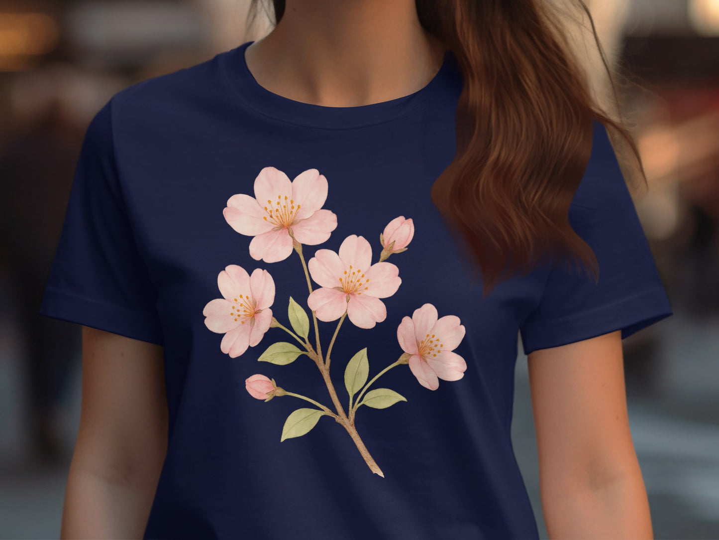 Beautiful Cherry Blossom Graphic Printed T-shirt Product