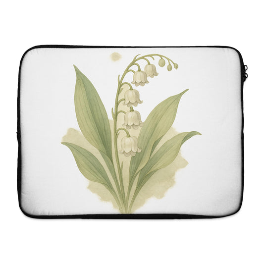 Elegant Botanical Lily of the Valley Laptop Sleeve product