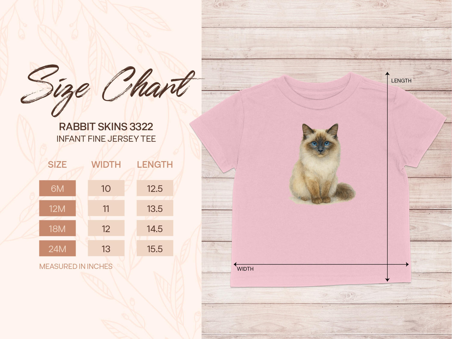 Adorable Infant Fine Jersey Tee with Cat Graphic product