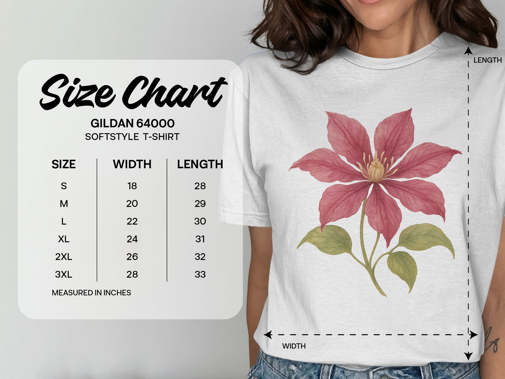 Stylish Softstyle T-shirt with Floral Print product