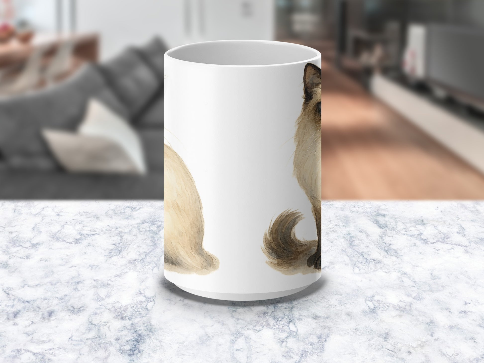 Adorable Cat Design with Wagging Tail Mug product