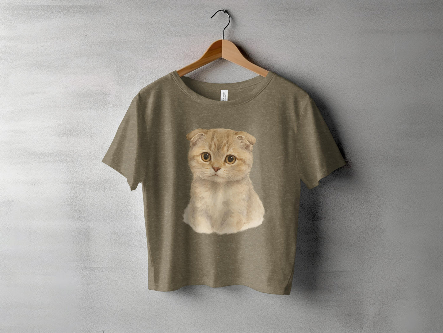Adorable Kitten Print Graphic Tee Shirt product