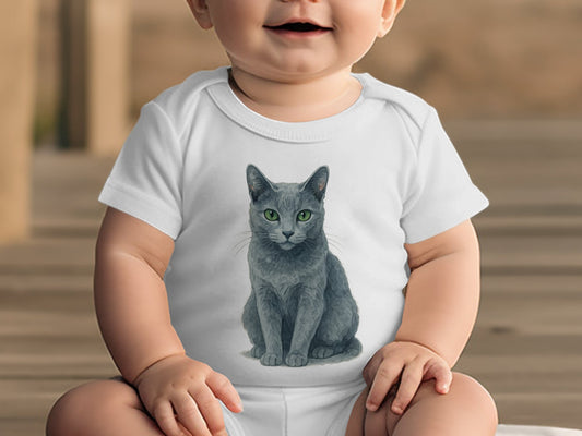 Cute Baby Bodysuit with Adorable Cat Print product type
