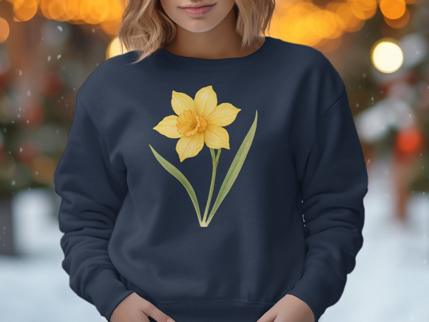Elegant Daffodil Design Stylish Sweatshirt product