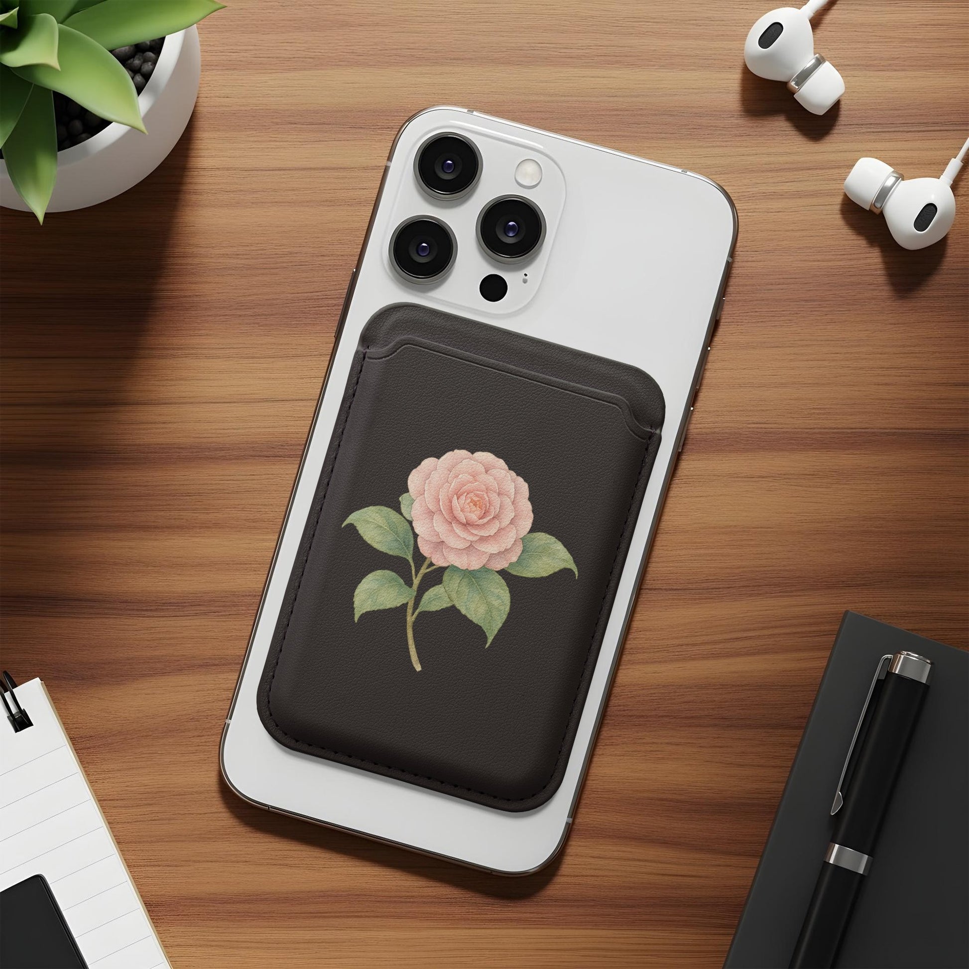 Elegant Rose Design Card Holder Phone Accessory product type