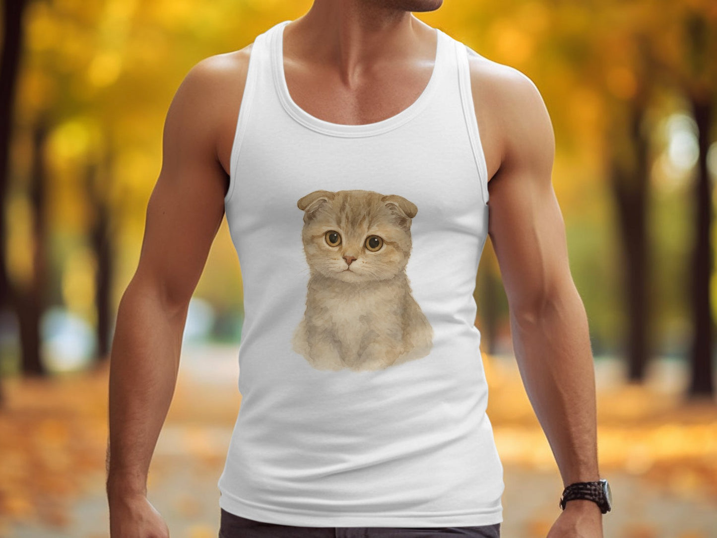 Cute Cat Print Tank Top for Perfect Summer product