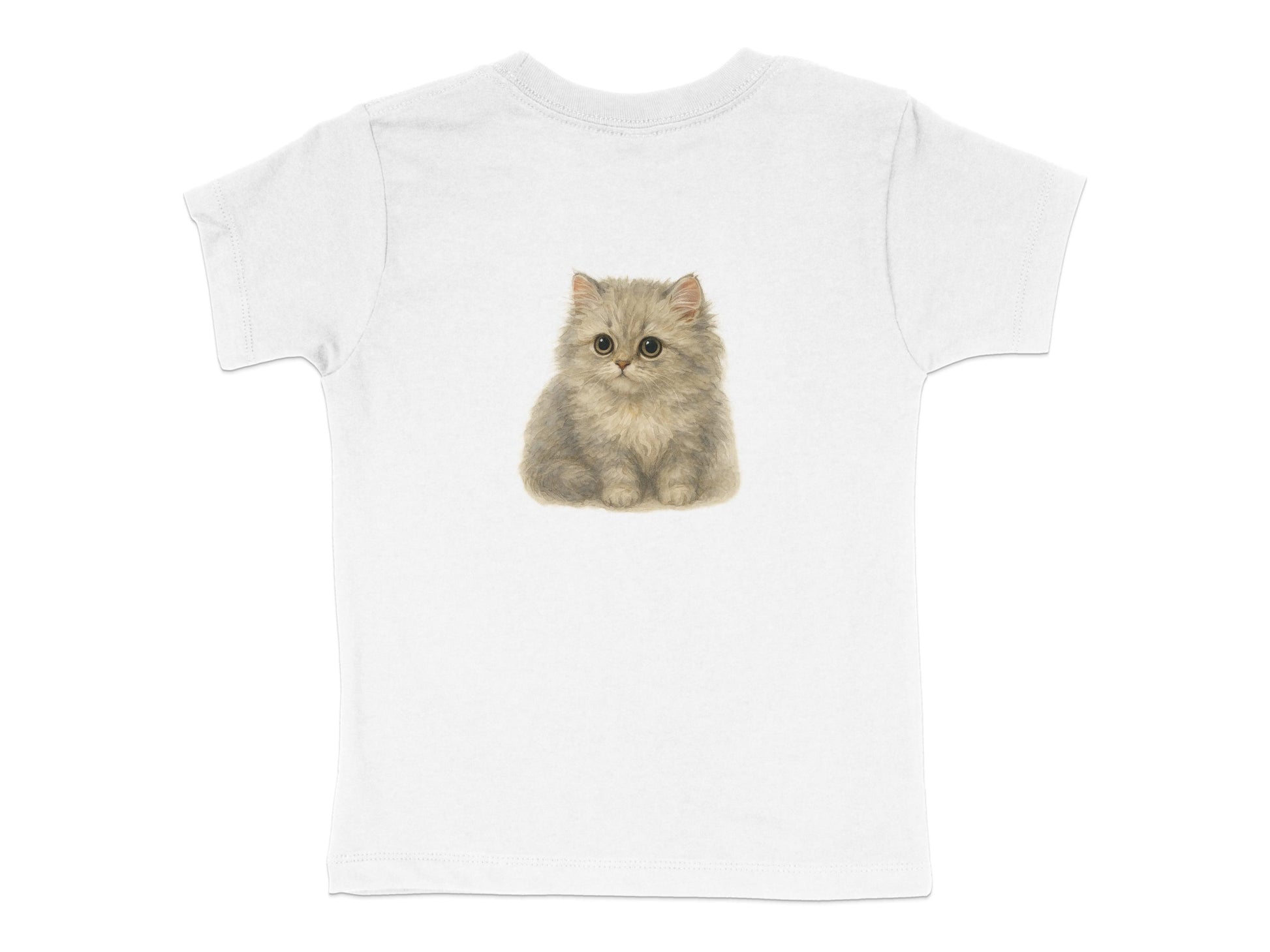 Adorable Kitten Design on White Kids T-Shirt product