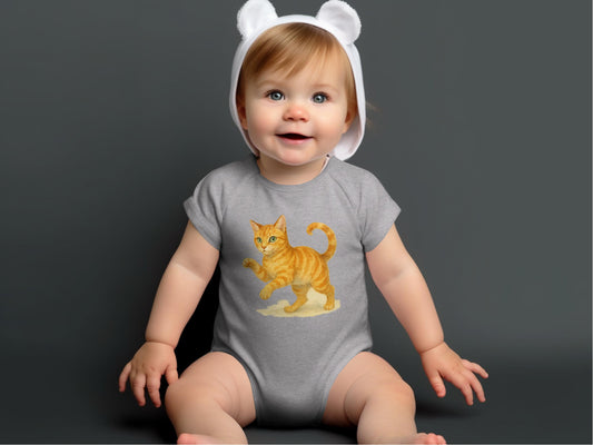Adorable Baby Outfit Featuring Cute Cat Print product