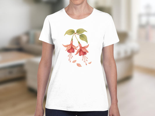 Beautiful Floral Design White Short Sleeve product