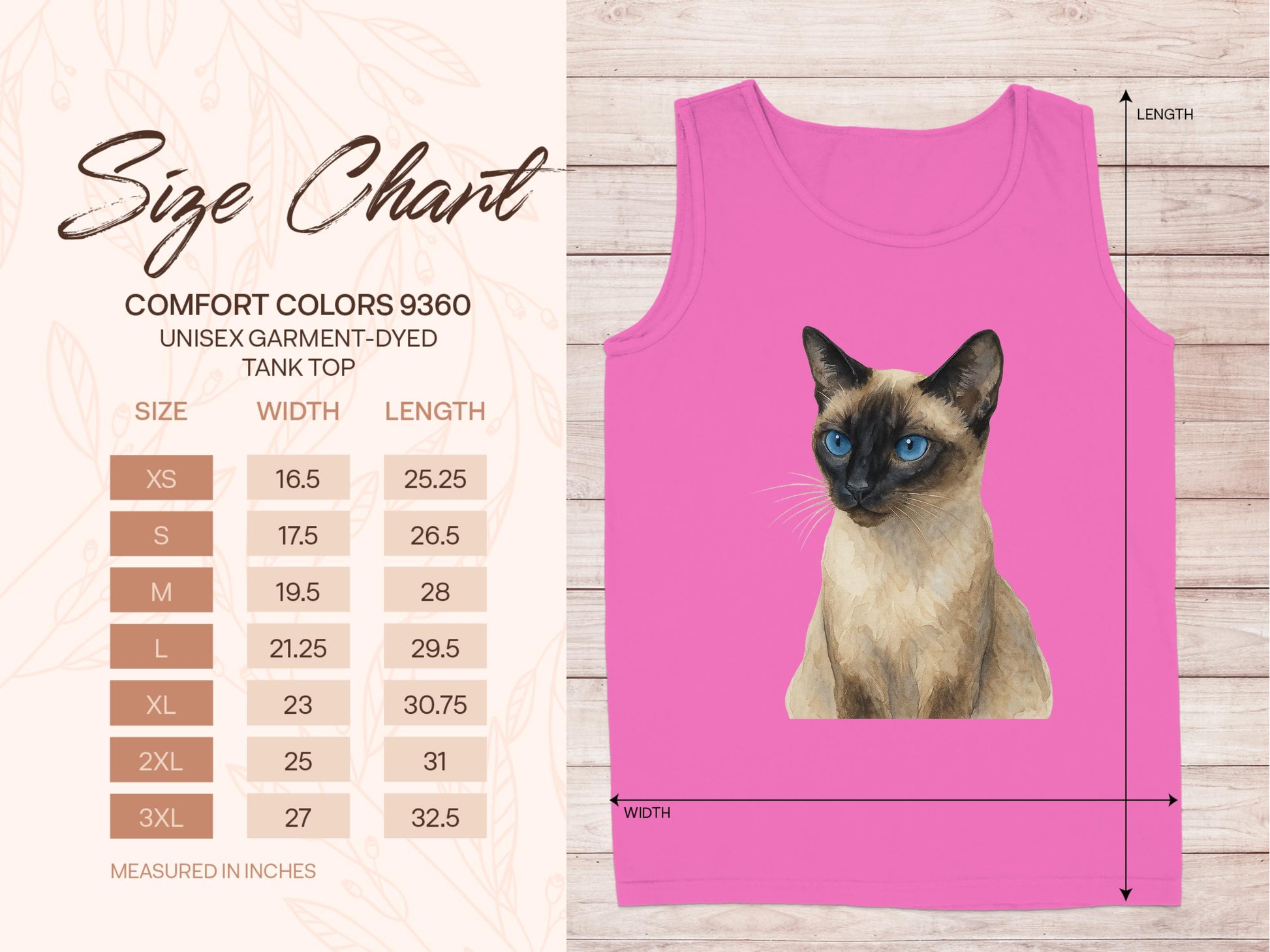 Siamese Cat Pink Unisex Tank Top Clothing product