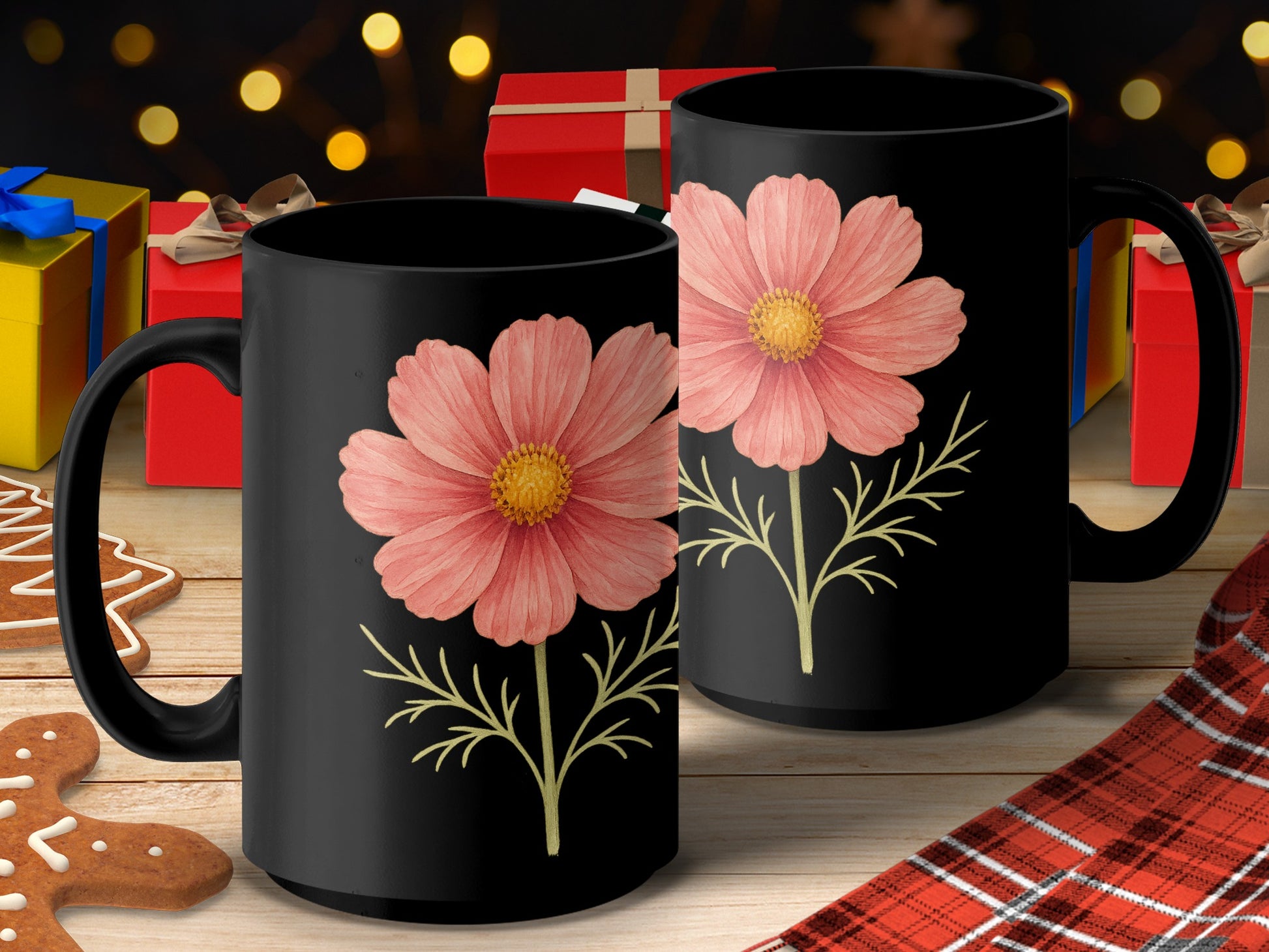 Floral Design Mug with Holiday Gift Box product