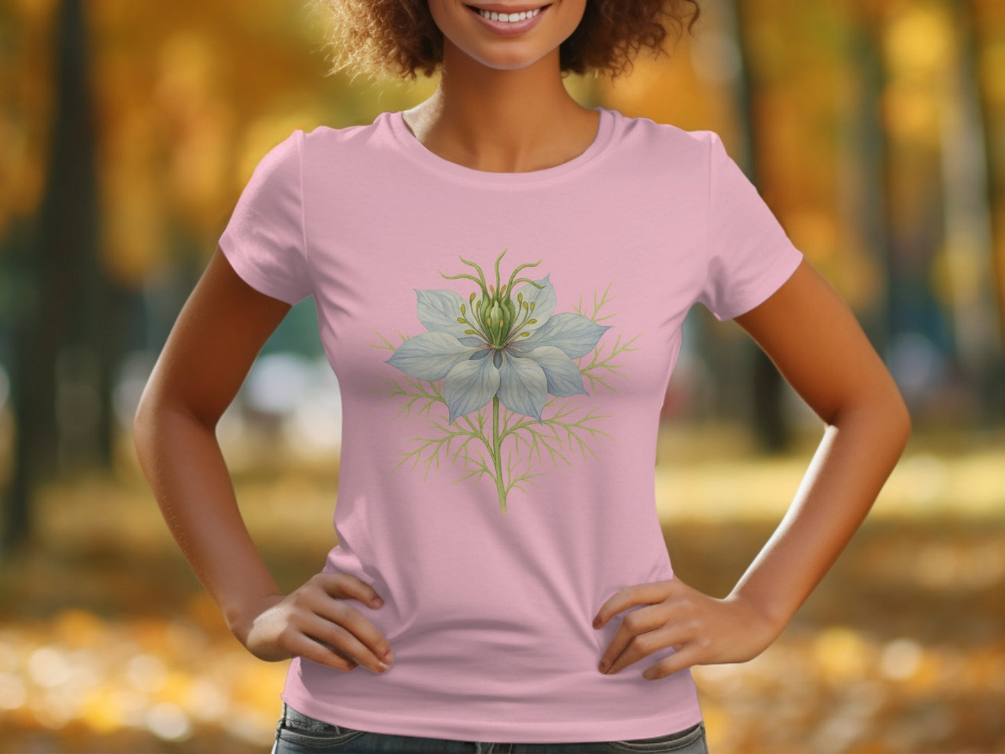 Floral Design Pink Short Sleeve Shirt product