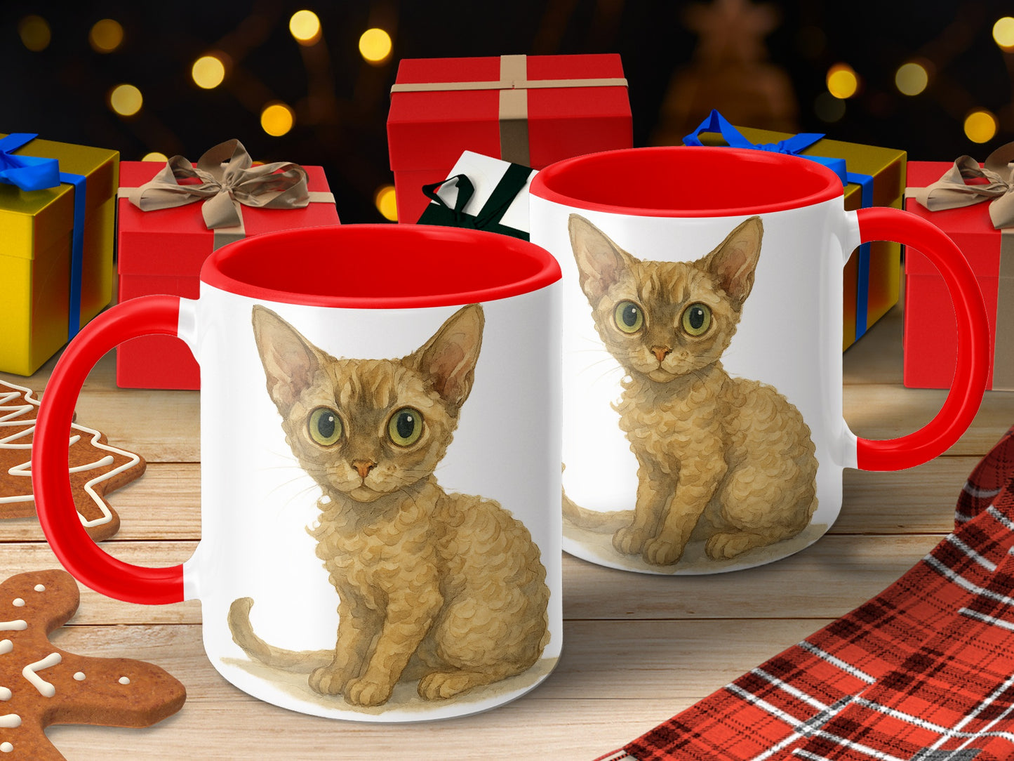 Cute Cat Artistic Design Holiday Coffee Mug product