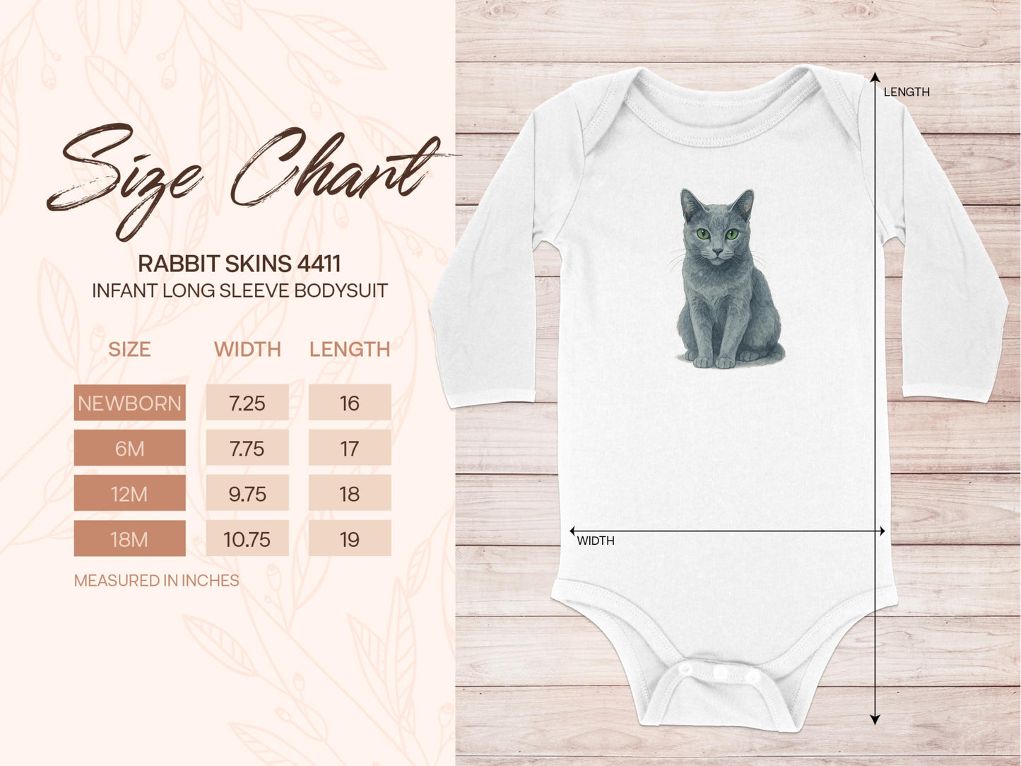 Long Sleeve Infant Bodysuit with Cat Print product