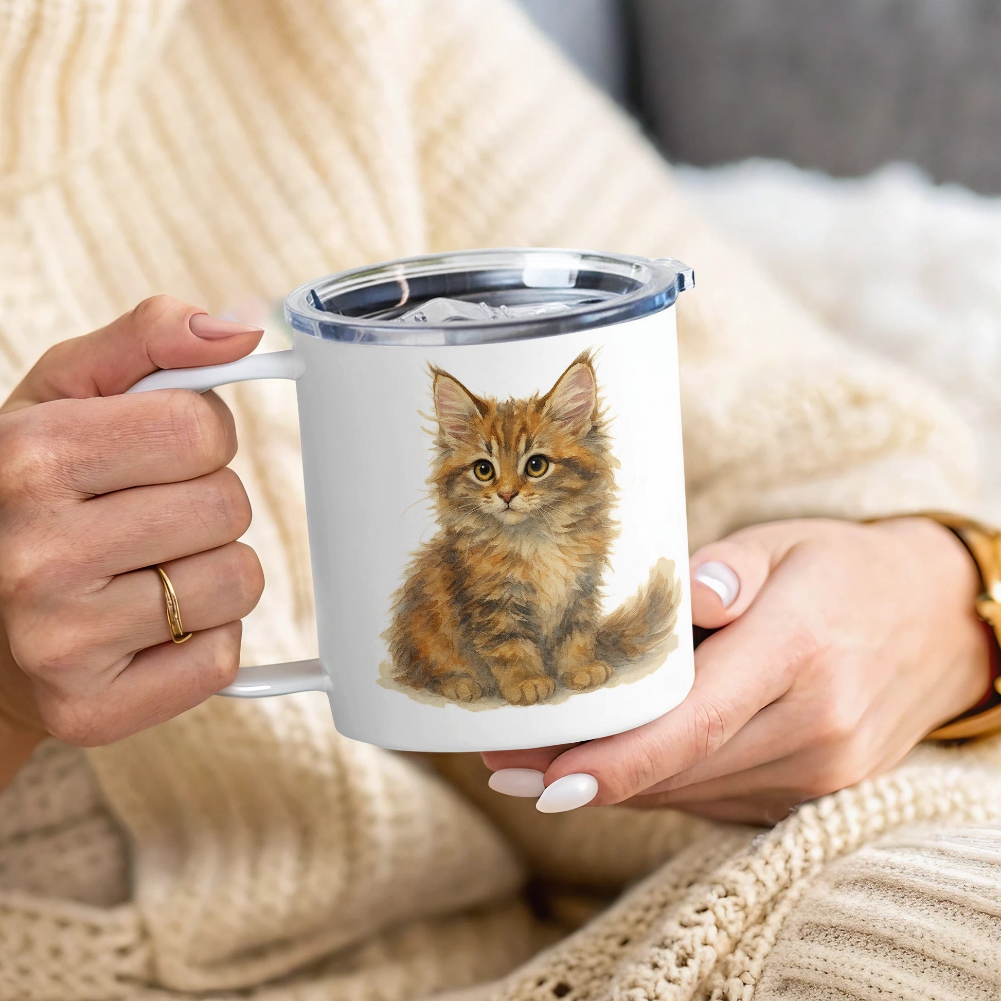 Adorable Kitten Print Mug for Every Cat Lover product type