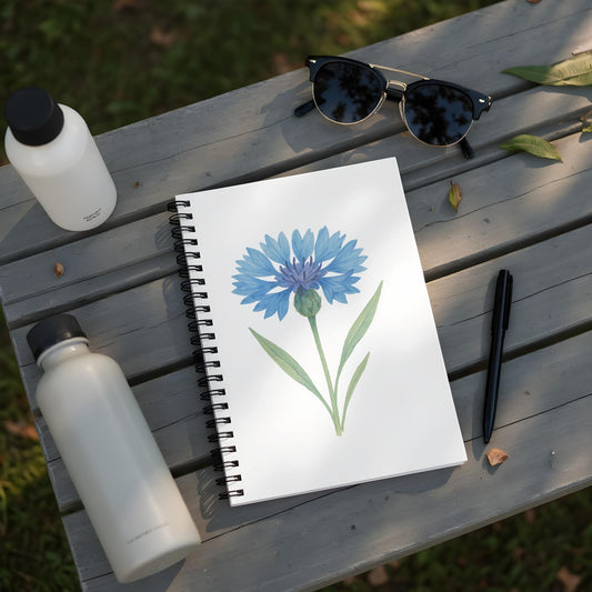 Artistic Sketchbook with Blue Flower Design product type