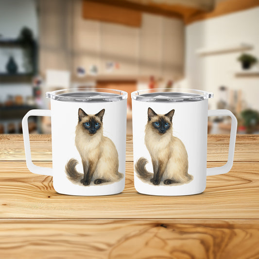 Adorable Siamese Cat Print Mug Perfect for Any Product Type
