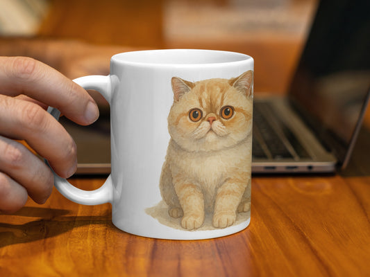 Cute Adorable Fluffy Kitten Printed Design Mug Product