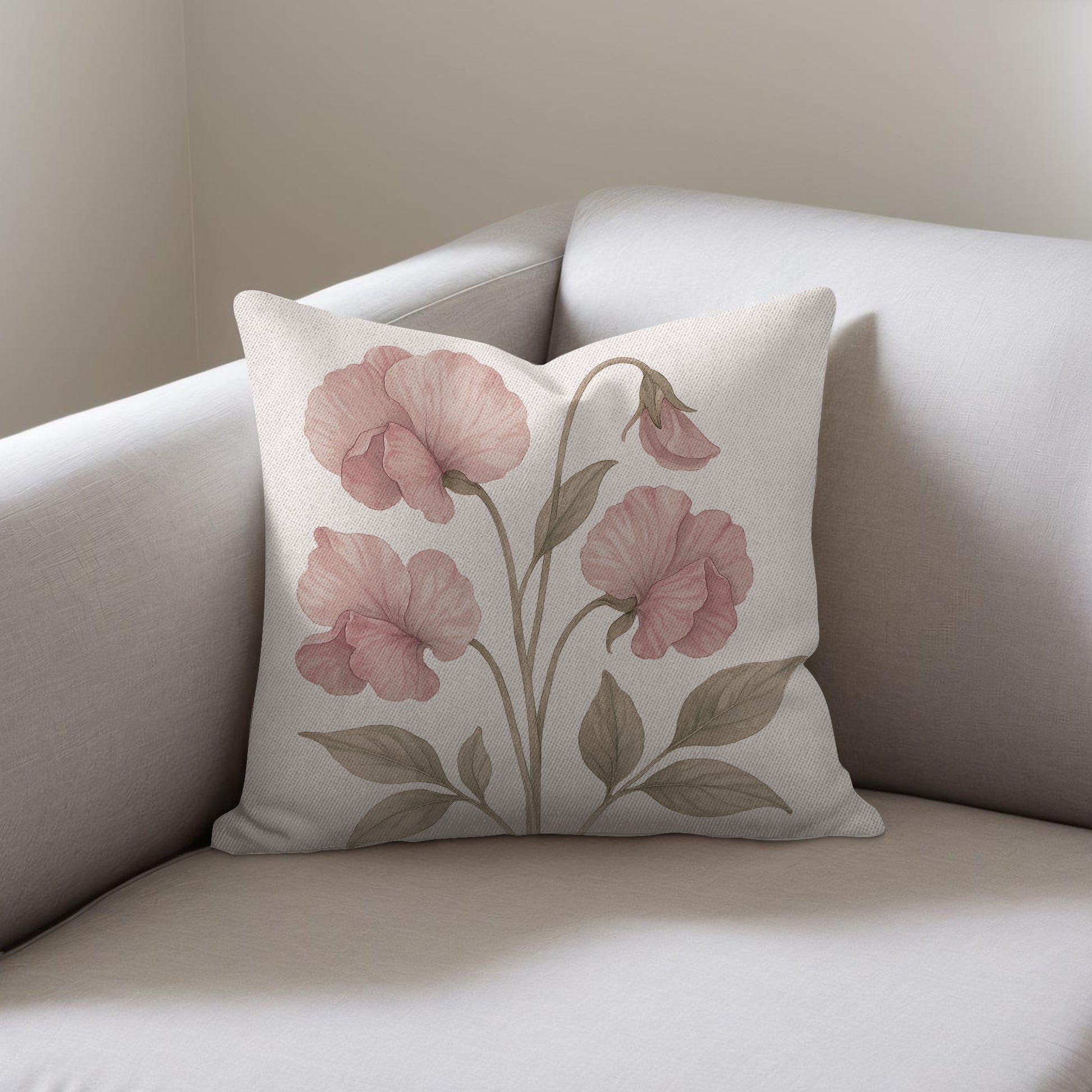 Floral Design Throw Pillow for Home Decor product