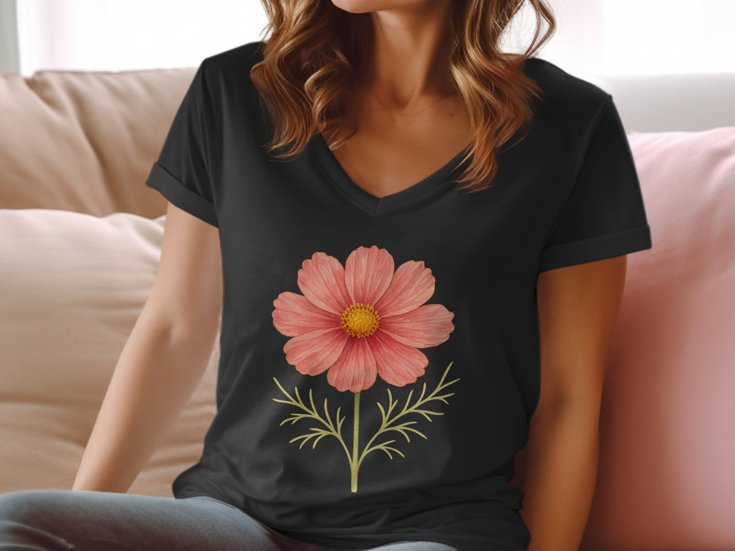 Beautiful Floral Design Printed On Trendy Shirt product