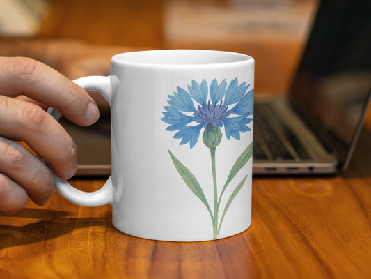 Elegant Blue Flower Design Coffee Mug product type