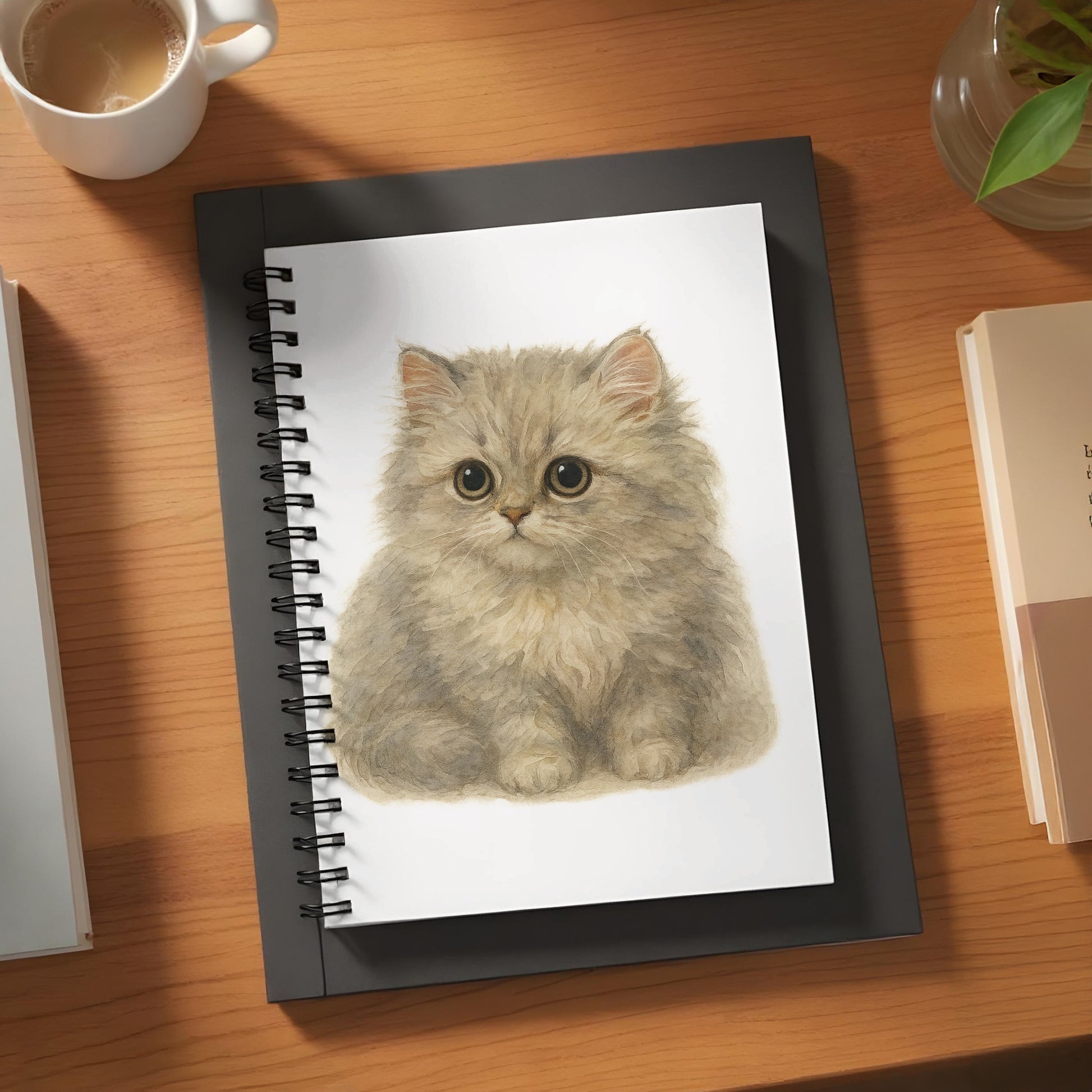 Adorable Fluffy Kitten Spiral Notebook product