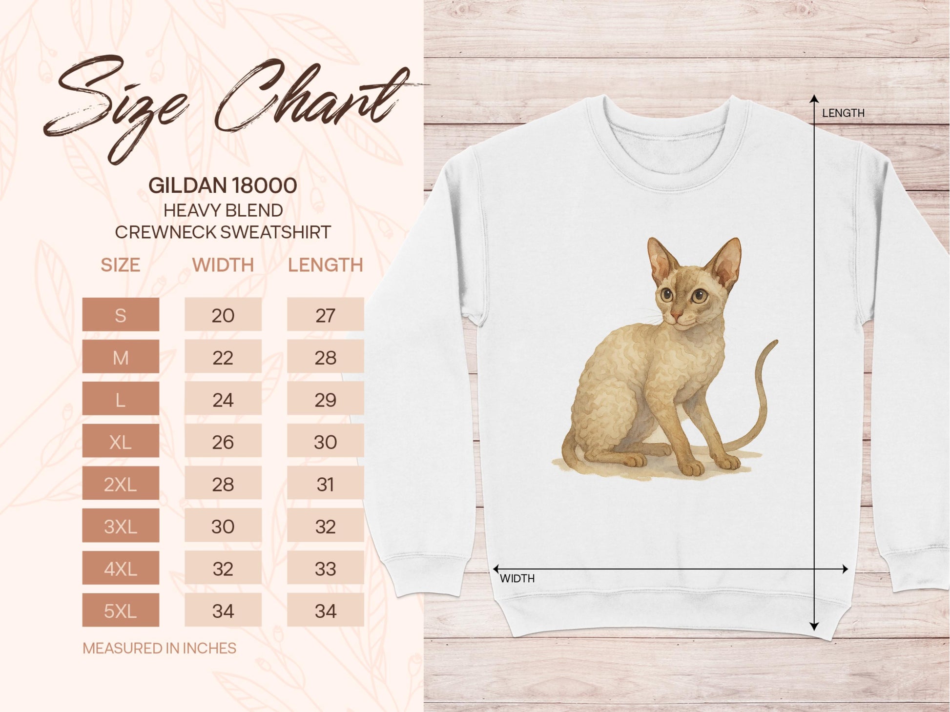 Cat Illustration on Gildan 18000 Crewneck Sweatshirt product
