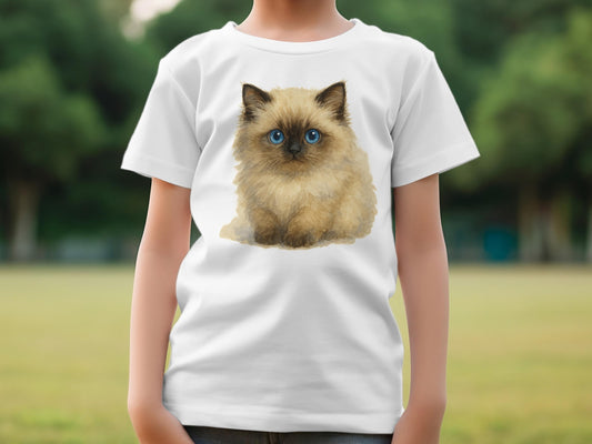 Adorable Fluffy Kitten Graphic on Kids T-shirt product