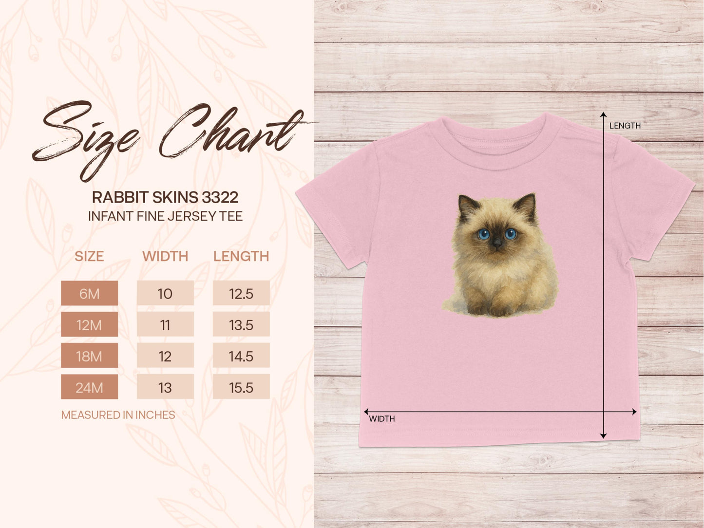 Adorable Kitten Design Infant Fine Jersey Tee product