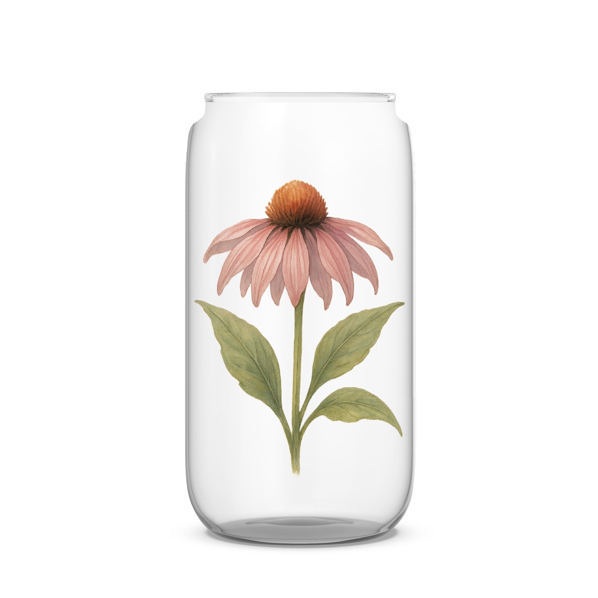 Elegant Floral Printed Glass Bottle product